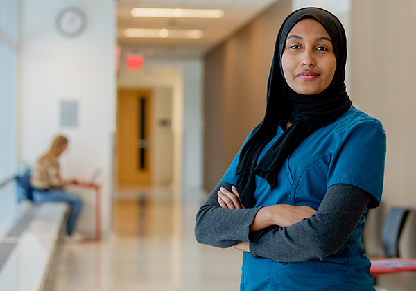 Fatma Aweys, Normandale Nursing Student, discusses her positive experience in Normandale's associate degree in nursing program