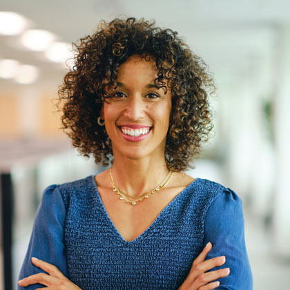 Woman in a organizational leadership role.