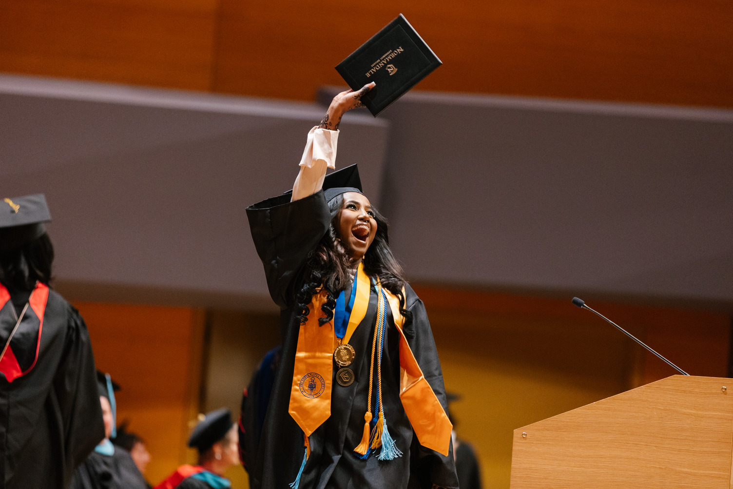 A Normandale graduate at commencement