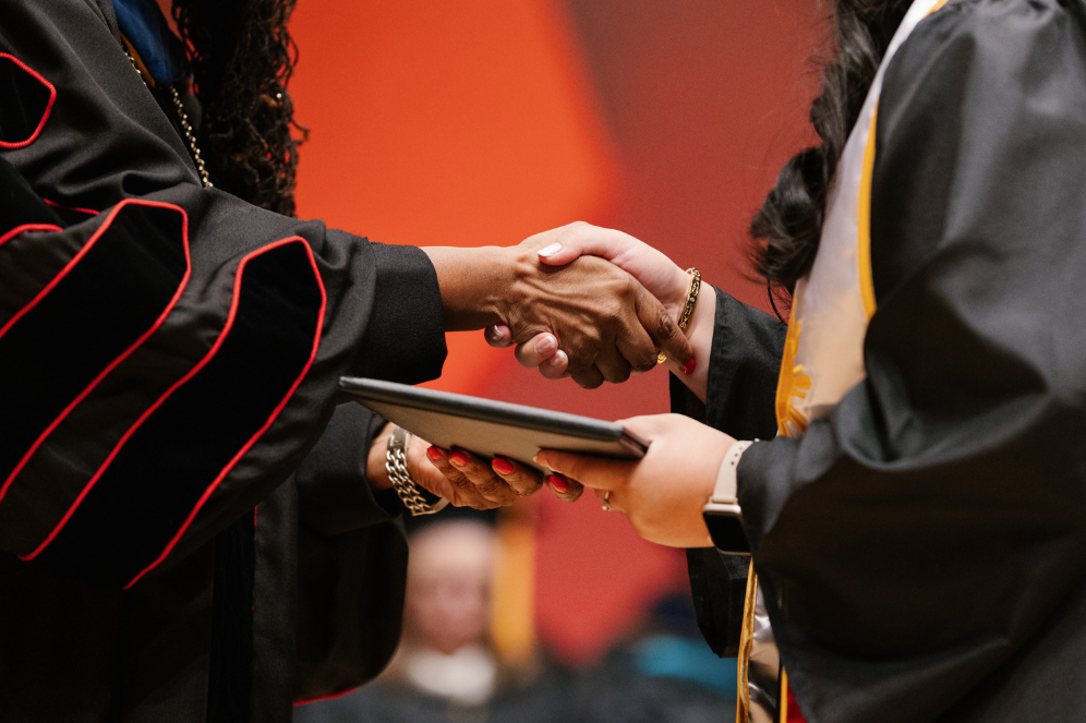  Student receiving transcript