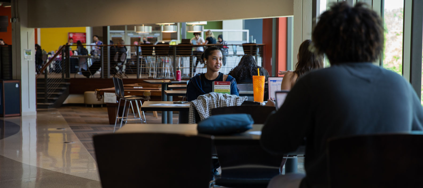 Students in the Kopp Center.