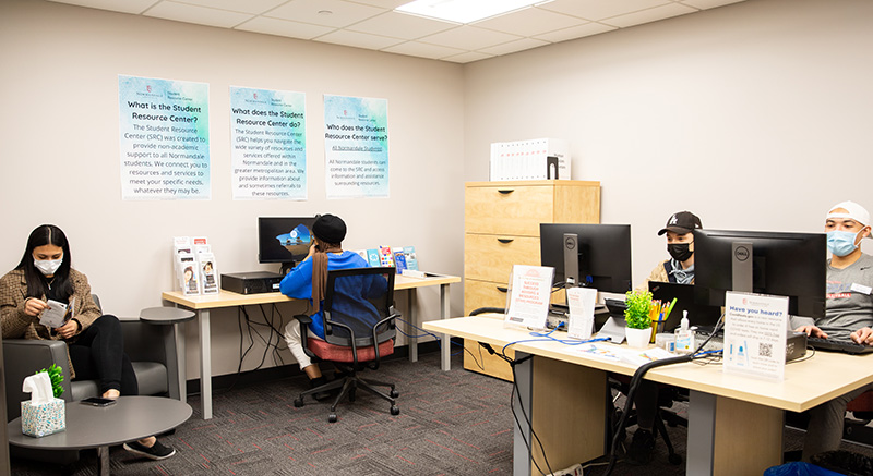 A photo of the Student Resource Center.