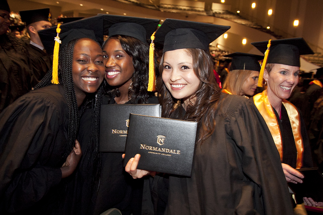 Adult learner graduating at Normandale Community College