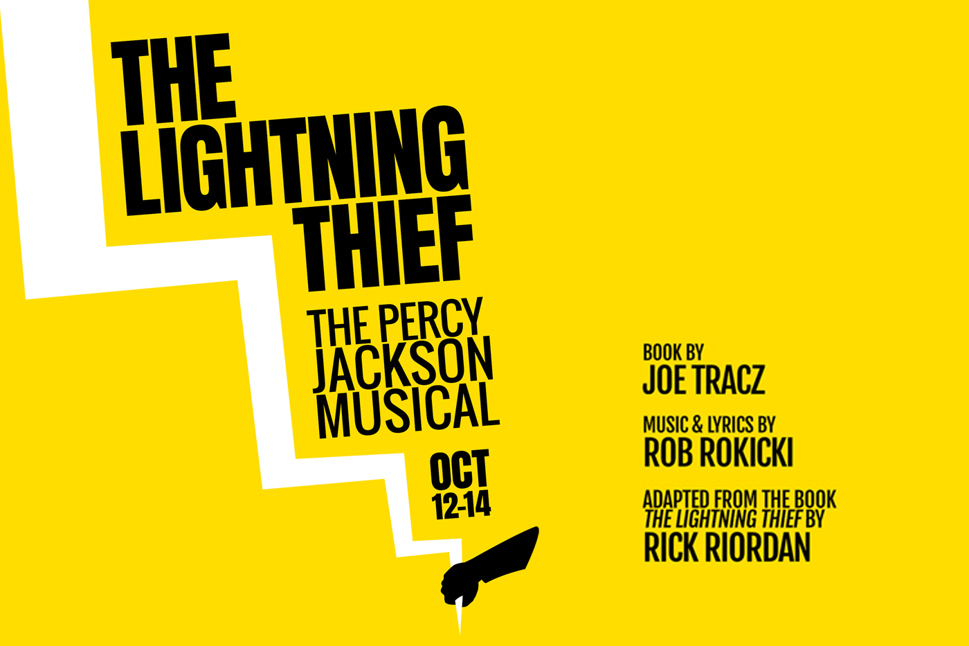Poster for Lightning Thief Production