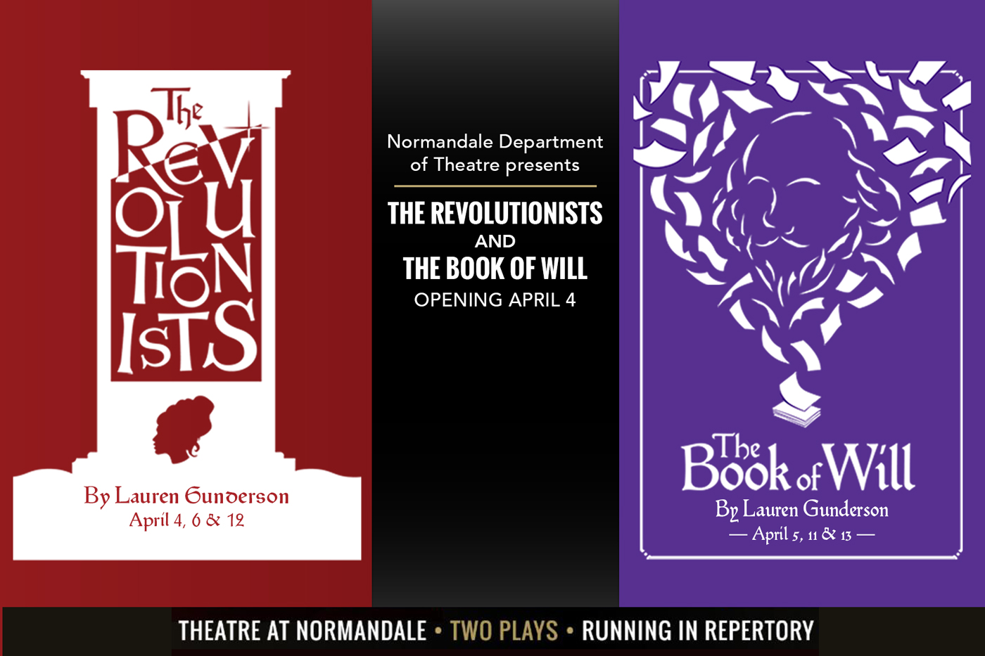 Posters for The Book of Will and The Revolutionlists