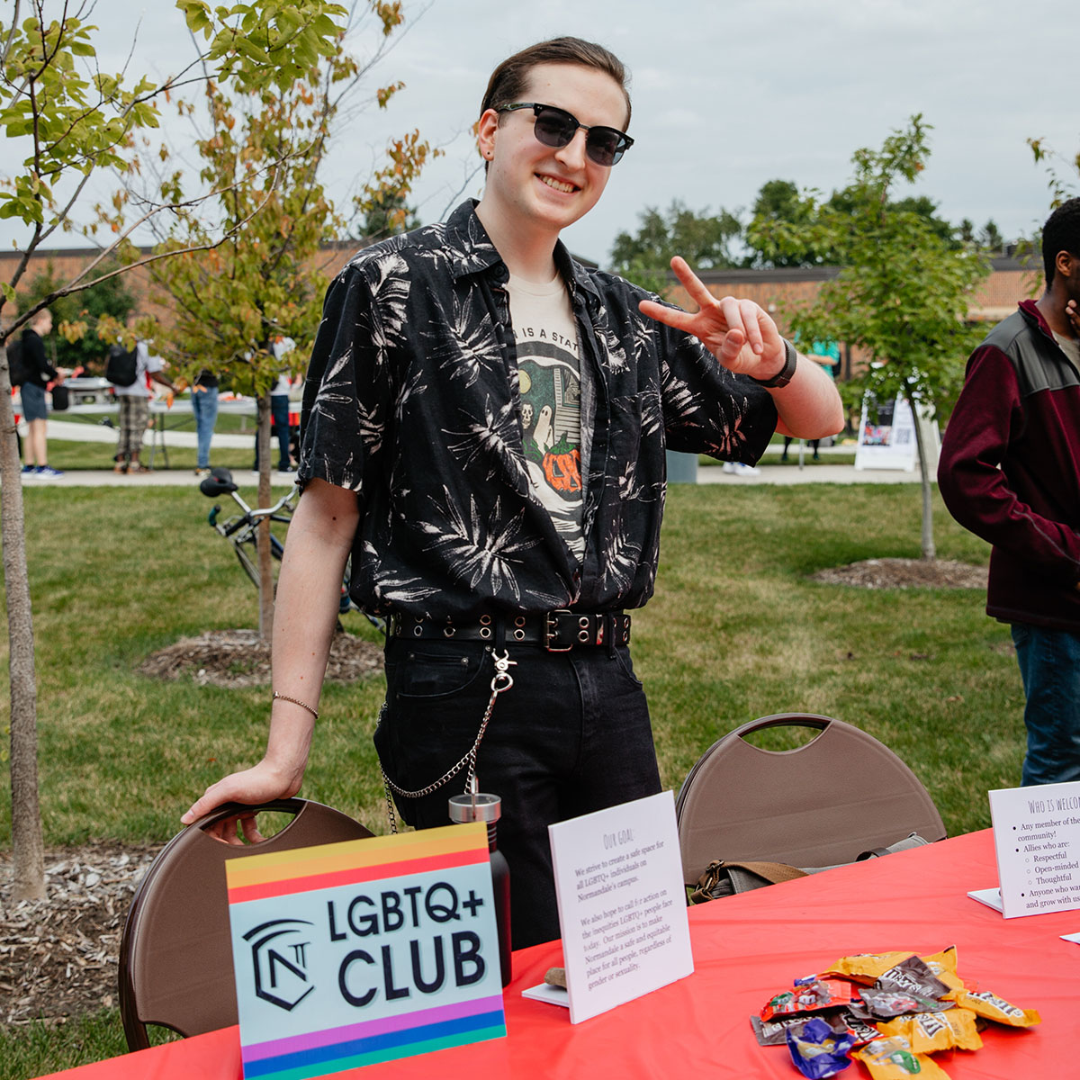 Student Quinn from the LGBTQ+ Club