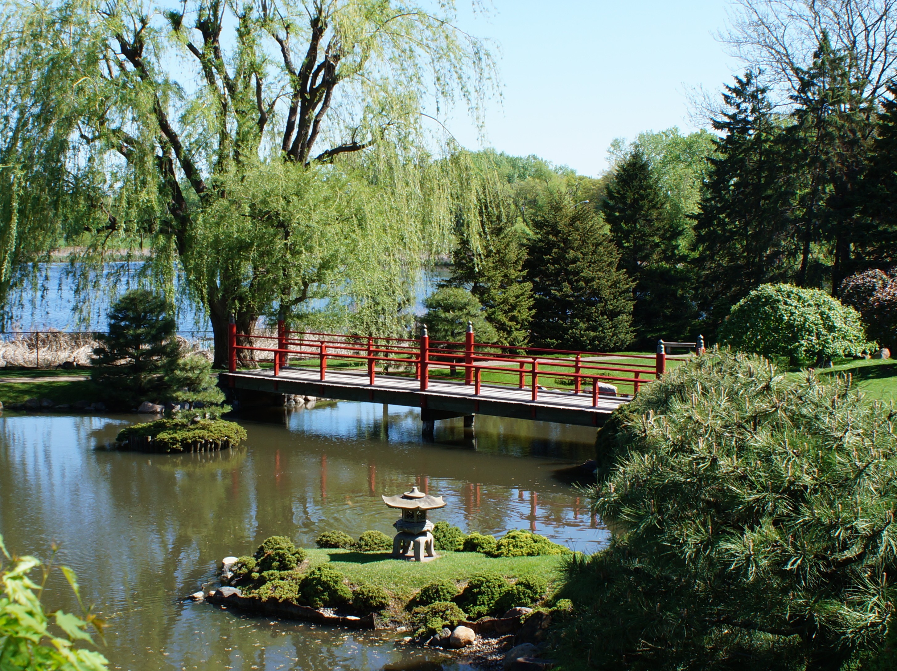 Normandale Japanese Garden Flat Bridge