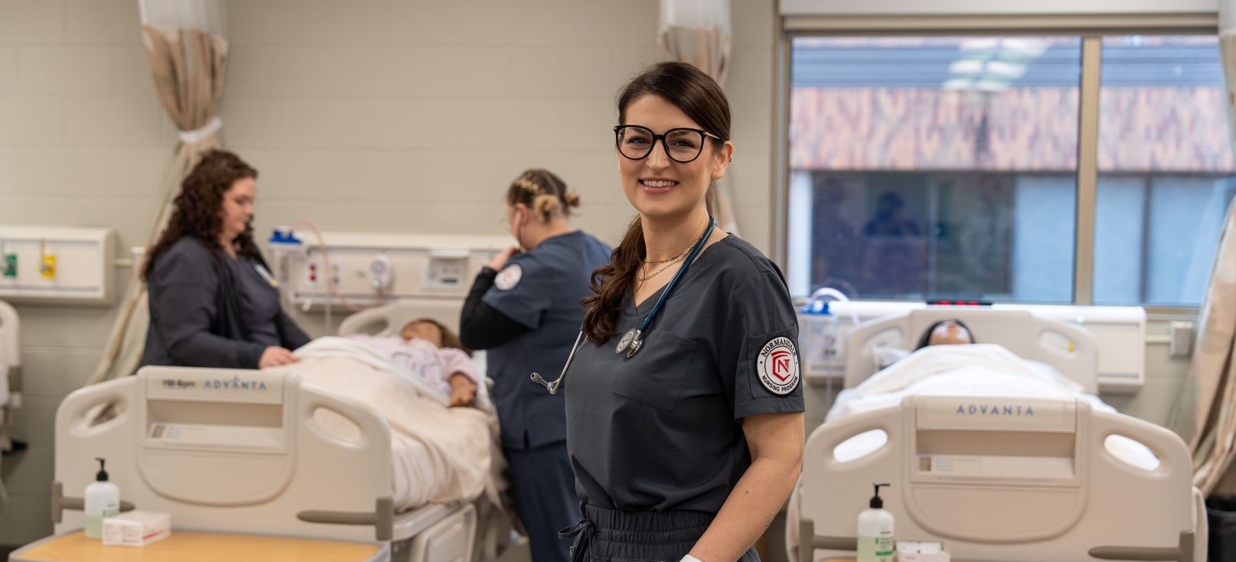 A Normandale nursing student who is a part of the Interprofessional Health program